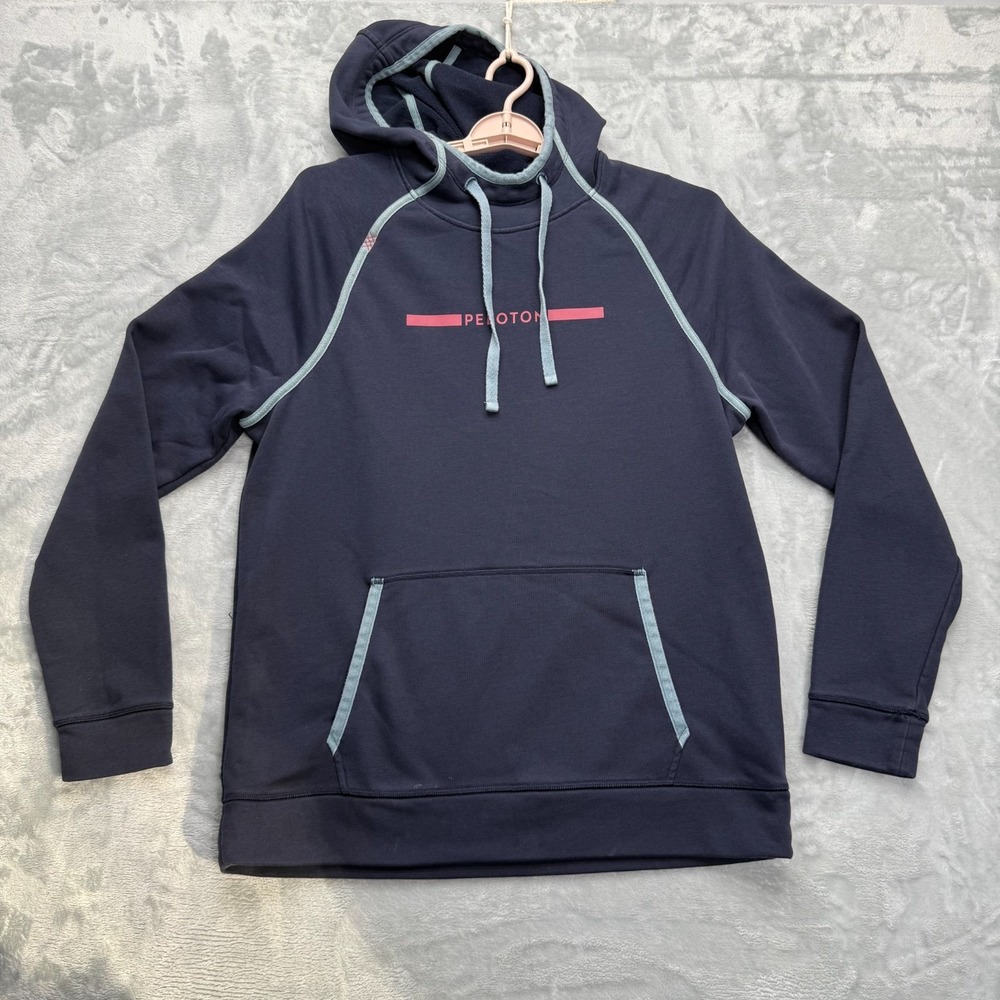 Rhone Peloton Hoodie Men's No Size (L or XL) Blue Drawstring Kangaroo Pocket